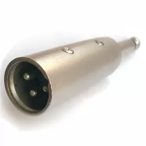 TRANSICION XLR MACHO A PLUG MONOFONICO CARCASA NIQUEL REFERENCIA: T-CNNM-RCAM