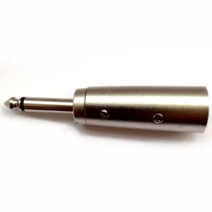 TRANSICION XLR MACHO A PLUG MONOFONICO CARCASA NIQUEL. REFERENCIA: T-CNNM-RCAM