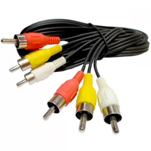 CABLE RCA MACHO A MACHO 3 VIAS RCA-M/RCA-M-3V