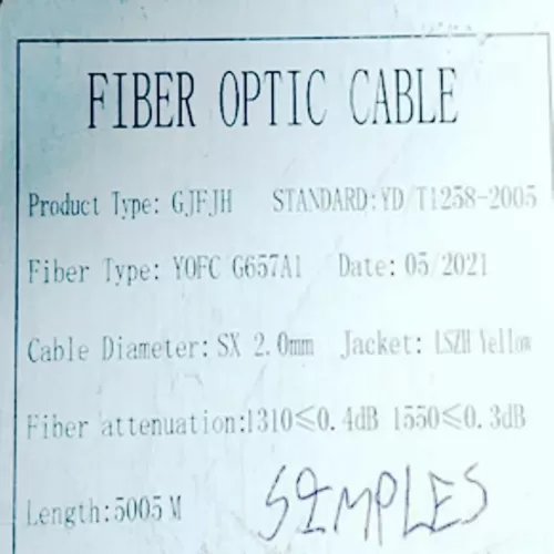 FIBRA OPTICA MONOMODO G657A1 2MM SIMPLEX VICOM Referencia: FO-SM-2MM-SX