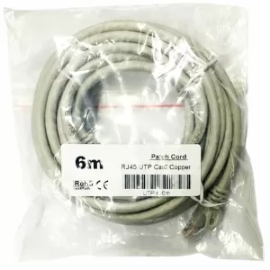 PATCH CORD UTP RJ45 CAT 6 BC GRIS 6 MTRS VICOM Referencia: PT-6BC-6MT-G