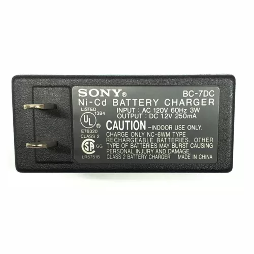 CARGADOR DE BATERIA NI-CD/NI-MH PARA WALKMAN SONY SONY Referencia: BC-7DC