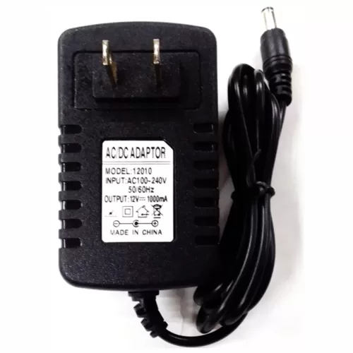 AC-DC ADAPTADOR 12V A 1A GENERICO Referencia: 12010