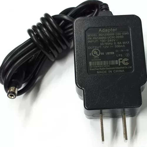 AC-DC ADAPTADOR 12V A 500MA GENERICO Referencia: RD120050-UC5C-HH00