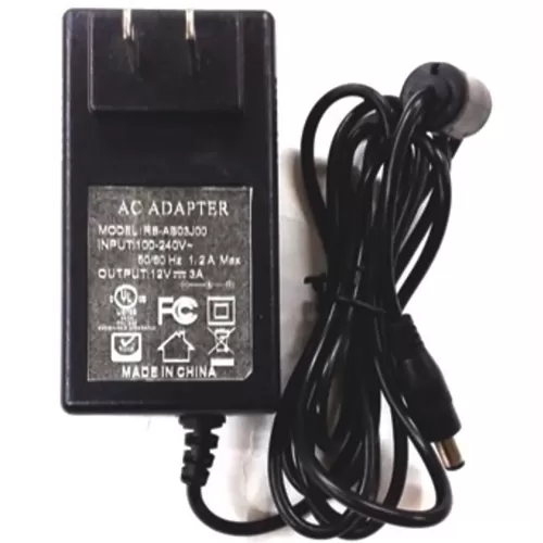 AC-DC ADAPTADOR 12V A 3A GENERICO Referencia: RS-ABO3J00