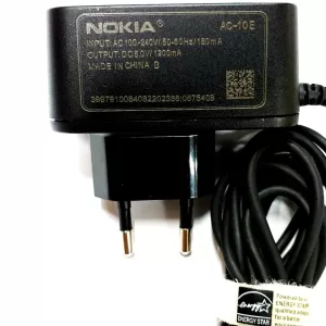 AC-DC ADAPTADOR 5.0V A 1.200MA NOKIA Referencia: AC-10E