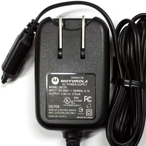 AC-DC ADAPTADOR 5.9V A 375MA MOTOROLA Referencia: 5012A