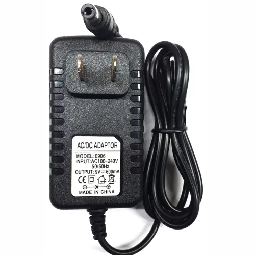 AC-DC ADAPTADOR 9V A 600MA GENERICO Referencia: 906