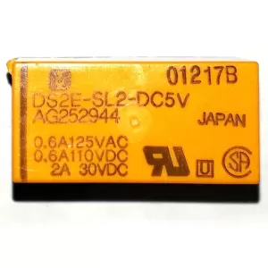 RELAY 5DC 2A A 30DC 10 PINES 2 FORM C DPDT-NO-NC DS2E-SL2-DC5V