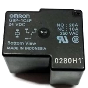 RELEVO 24VDC 20A 250V NO NC 5 PINES OMRON Referencia: G8P-1C4P-A01