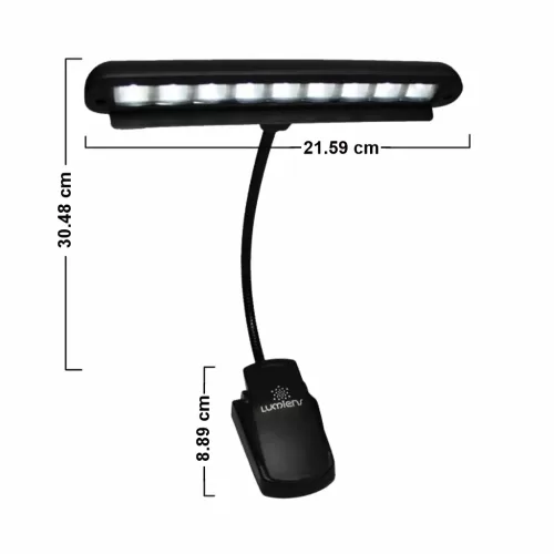 LAMPARA CON CLIP PARA ATRILES LUZ LED SIN PARPADEO LUMIENS Referencia: L9-LUMIENS