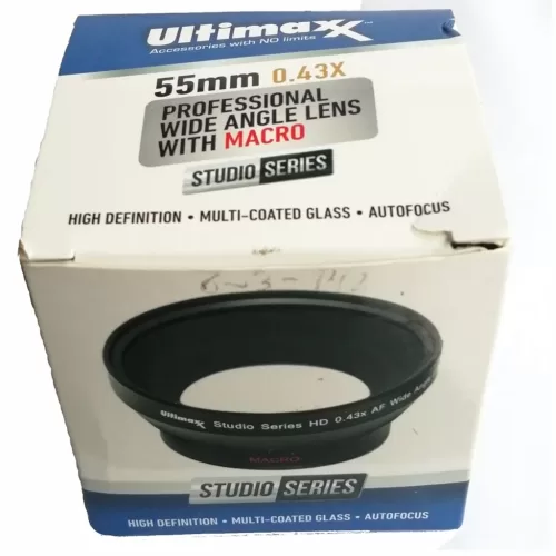 LENTE CAMARA 55MM 0.43X ULTIMAX Referencia: UM-WA4355