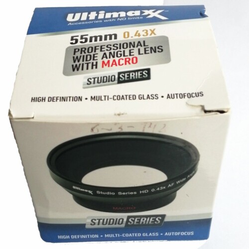 LENTE CAMARA 55MM 0.43X ULTIMAX Referencia: UM-WA4355