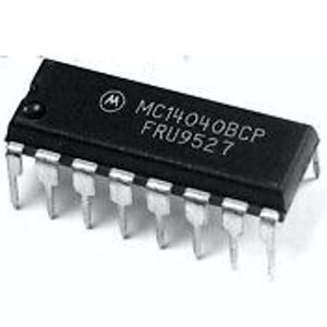 IC CMOS 12 STAGE RIPPLE CARRY BINARY COUNTER/DIVID MOTOROLA Referencia: MC14040BCP