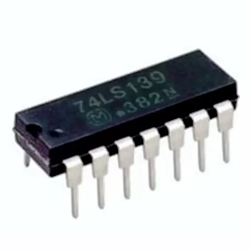 IC DUAL 2 TO 4 LINE DECODER/DEMULTIPLEXER. Marcas: GOLDSTAR/MOTOROLA. Referencia: 74LS139