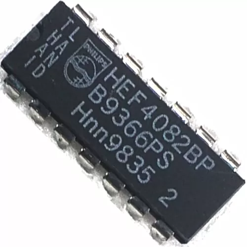 IC DUAL 4 INPUT AND GATE CD4082. Marcas: PHILIPS- MOTOROLA. Referencia: HEF4082B