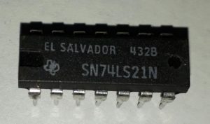 IC DUAL 4 INPUT POSITIVE AND GATES SN74LS21N