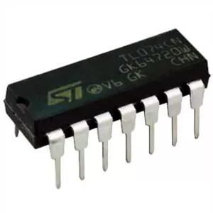 IC LOW NOISE JFET QUAD OPERATIONAL AMPLIFIER. Marca: STMICROELECTRONICS. Referencia: TL074CN