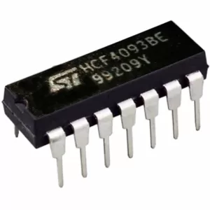 CMOS QUAD 2-INPUT NAND SCHMITT TRIGGERS. Referencia: HF4093BE. MARCA: STMICROELECTRONICS