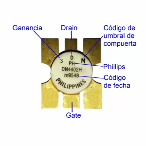 MOSFET RF GAIN 3 PHILLIPS Referencia: ON4402H-3G