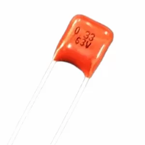 CAPACITOR DE MICA 0.33UF /63V. Marca: KEMET. Referencia: CAP 0.33M-63V