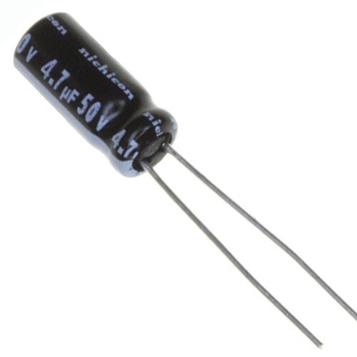 CAPACITOR ELECTROLITICO 4.7UF 50V 140-MLRH50V4.7-RC