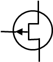 P channel transistor symbol