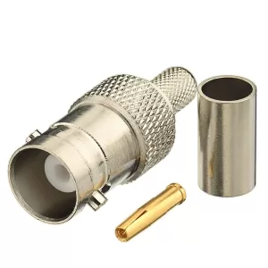 CONECTOR BNC HEMBRA PARA CABLE RG58 CRIMP Marca: VICOM. Referencia: BNCH-CR-RG58