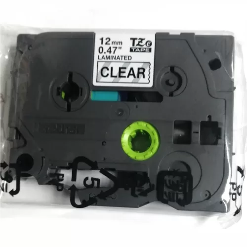 CINTA PARA ROTULADORA BLACK ON CLEAR 12MM. Marca: BROTHER. Referencia: TZe131